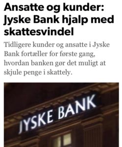 Gratis vindues pudsning til jyske bank efter DR dokumentere jyske bank hjælper med skatte svindel 